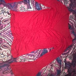 Long Sleeve Red Shirt